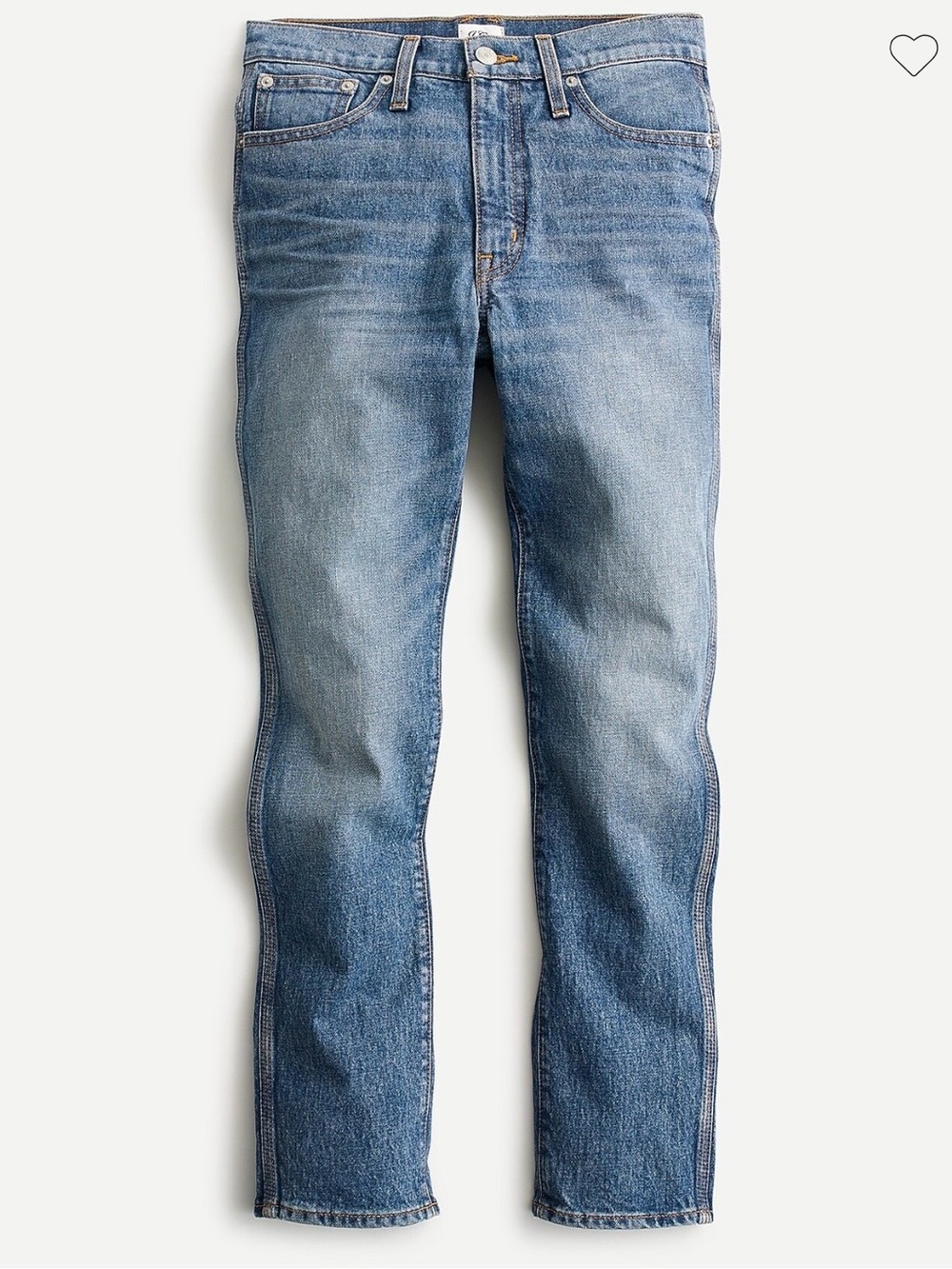 J. Crew 10" slim straight jean in Gallop wash